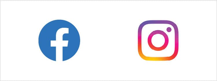  Facebook and Instagram logos.
